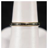 14K TWO TONE GOLD 2.5 MM BAND SIZE 8.5