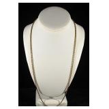 14K YELLOW GOLD 24 INCH ROPE CHAIN