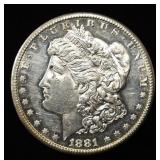 1881-S MORGAN DOLLAR GEM/BU