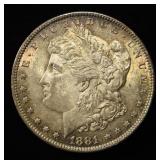 1881-O MORGAN DOLLAR CH/GEM BU, GREAT COLOR