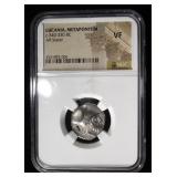 340-330 BC AR STRATER, LUCANIA, METAPONTUM NGC VF