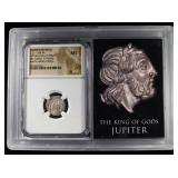 211-208 BC AR VICTORIATUS NGC MS