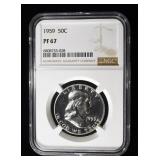 1959 FRANKLIN HALF NGC PF67