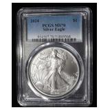 2024 AMERICAN SILVER EAGLE PCGS MS70