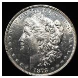1878 8TF MORGAN DOLLAR CH BU