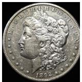 1892-S MORGAN DOLLAR CH AU