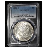 1884-O MORGAN DOLLAR PCGS MS64