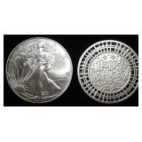 2025 ASE, HAPPY BIRTHDAY 1 0Z .999 SILVER ROUND