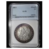 1896-S MORGAN DOLLAR AU/BU