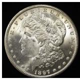 1897-S MORGAN DOLLAR CH BU