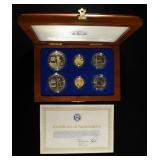 1986 US LIBERTY 6 COIN SET INCLUDING GOLD