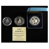 3 FOREIGN SILVER COINS