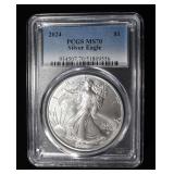 2024 AMERICAN SILVER EAGLE PCGS MS70