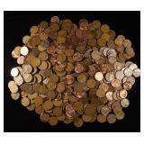 (500) WHEAT CENTS MIXED DATES
