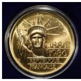 1986 FRANCE GOLD COIN