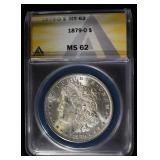1879-O MORGAN DOLLAR ANACS MS-62
