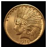 1916-S $10 GOLD  VERY CH BU