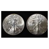 2013 & 2014 AMERICAN SILVER EAGLES