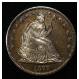 1877-S SEATED LIBERTY HALF DOLLAR BU