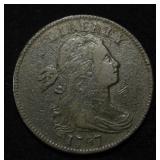 1797 DRAPED BUST LARGE CENT VF