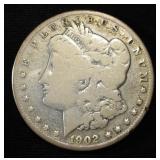 1902-S MORGAN DOLLAR VG RIM BUMP