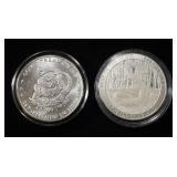 (2) 1 OZ .999 SILVER ROUNDS