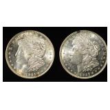 (2) 1921 MORGAN DOLLARS BU