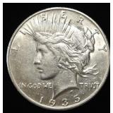 1935-S PEACE DOLLAR AU