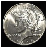 1934-D PEACE DOLLAR CH BU