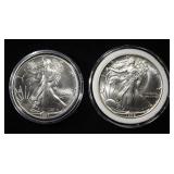 1991 & 1992 AMERICAN SILVER EAGLES