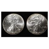 1997 & 1998 AMERICAN SILVER EAGLES