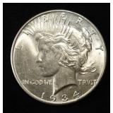1934 PEACE DOLLAR CH BU