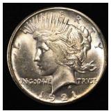 1921 PEACE DOLLAR CH BU