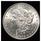 1878 7TF REV 78 MORGAN DOLLAR CH BU