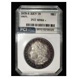 1879-S REV 78 MORGAN DOLLAR PCI GEM BU DMPL