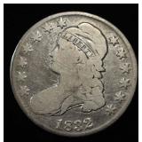 1832 BUST HALF DOLLAR FINE