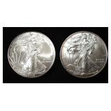 2010 & 2011 AMERICAN SILVER EAGLES