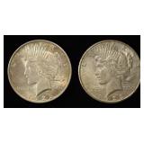 1923-P,S PEACE DOLLARS
