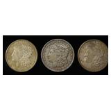1921 P,S,D MORGAN DOLLARS