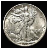 1933-S WALKING LIBERTY HALF AU/BU