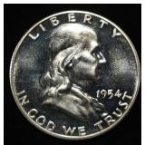 1954 WALKING LIBERTY HALF GEM PROOF