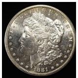 1881-S MORGAN DOLLAR CH BU