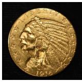 1916-S INDIAN GOLD CH BU SCARCE