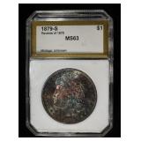 1879-S REV. 78 MORGAN DOLLAR CH/GEM BU SCARCE