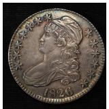 1826 CAPPED BUST HALF DOLLAR CHOICE ORIGINAL UNC