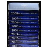 2000S COMPLETE DECADE US PROOF SETS