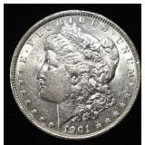 1901 MORGAN DOLLAR AU