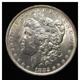 1882-O/S MORGAN DOLLAR AU/BU