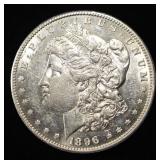 1896-S MORGAN DOLLAR AU/BU