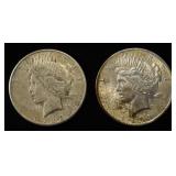 1923-P,S PEACE DOLLARS